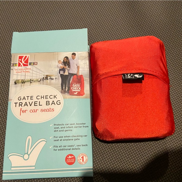 Red Gate Check Travel Bag for Car Seats - Picture 2 of 2